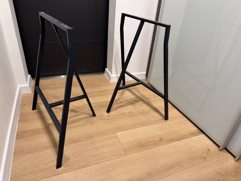 IKEA noga KOZIOŁ do blat stół biurko LERBERG szary