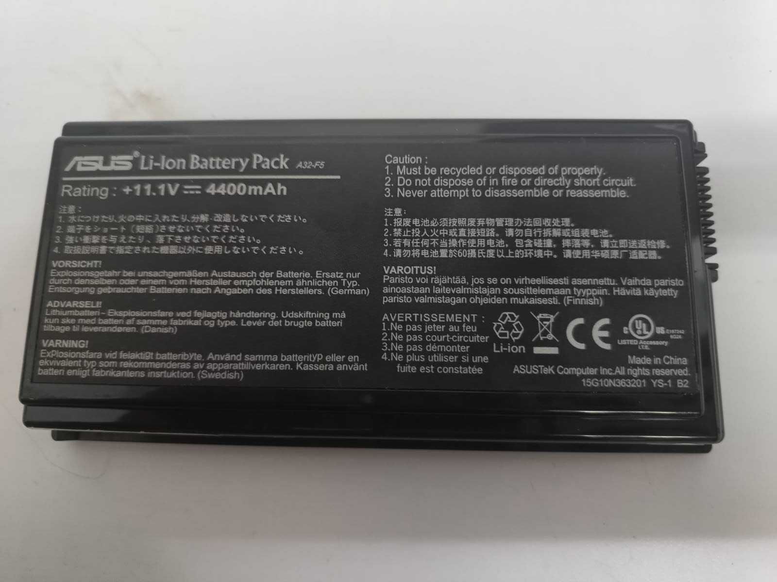 Bateria do laptopa Asus F5GL