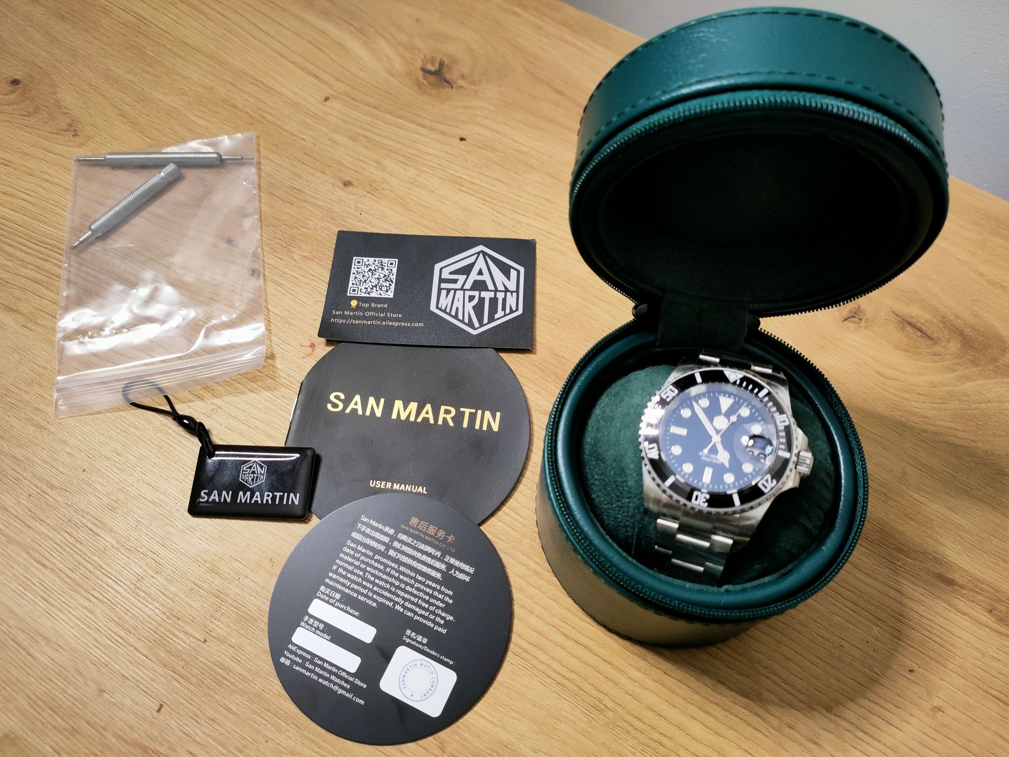 Zegarek San Martin Water Ghost V3 średnica 40,5