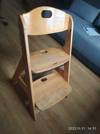 Krzesełko do kamienia dla dziecka drewniane
