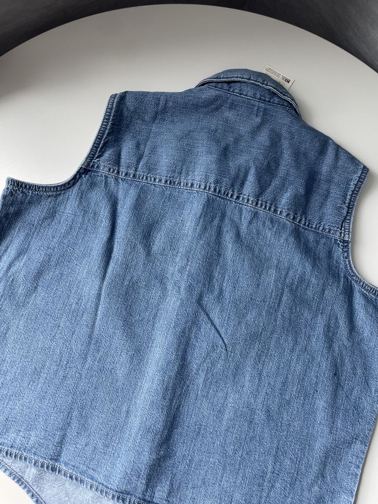 С,М,Л Жіноча нова вкорочена джинсова майка футболка Levi’s