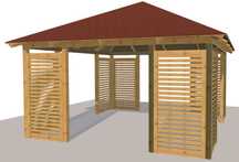 Altana Drewniana Garaż pergola Domek Zadaszenie