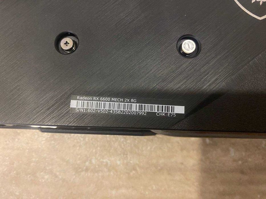 Відеокарта Radeon RX 6600 MECH 2X 8G