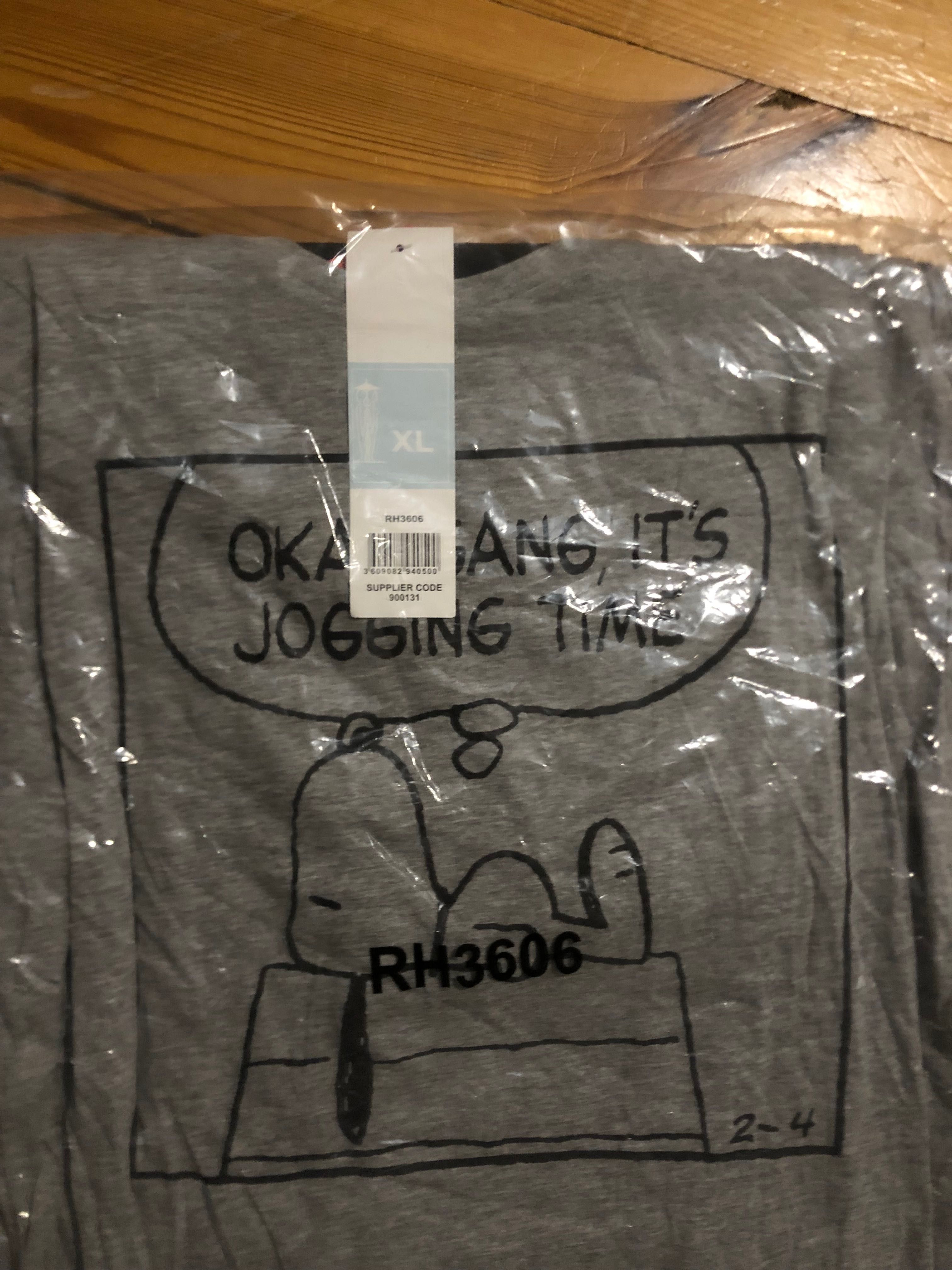SNOOPY oryginalna piżama; Dla Biegacza! bluza i spodnie Unisex XL