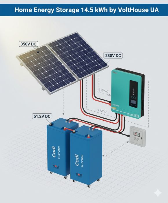 Гибридный инвертор Anern SCI-EVO-6200 6,2 кВт 48 В для блекаута