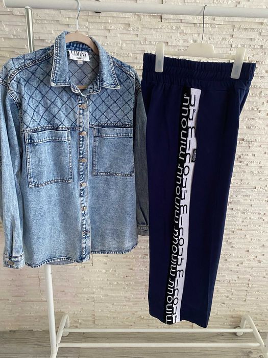 Ciminy Paris katana - koszula dżinsowa z przeszyciami  oversize M-L
