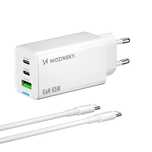 Wozinsky ładowarka GaN 65W z portami USB 2xUSB-C z kabelm C-C 65W - bi