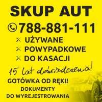 SKUP AUT - KASACJA Bydgoszcz Konin Kalisz Łódź Płock Włocławek + 100km