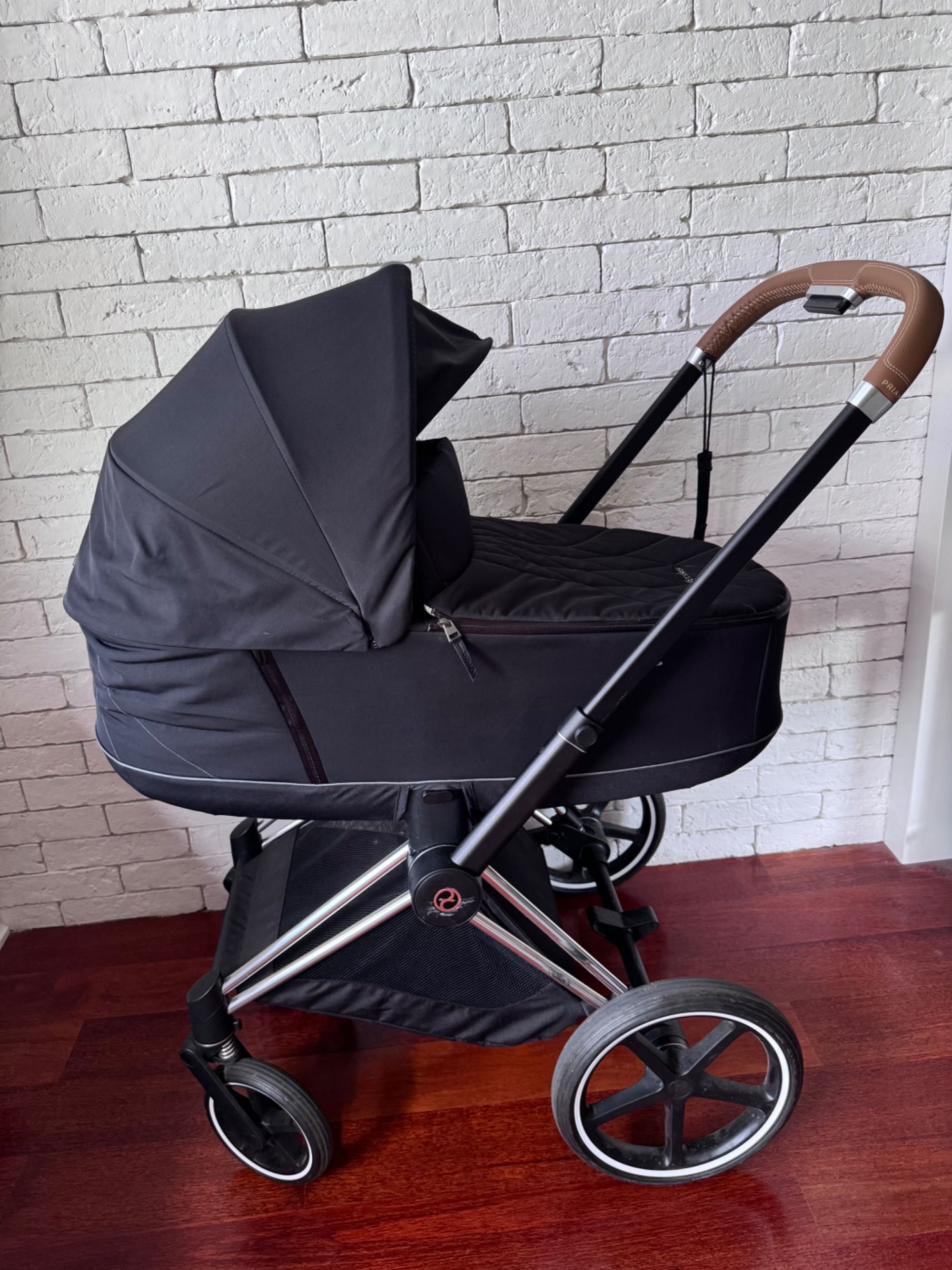 Cybex Priam 2.0 Chrome Brown + Gondola Lux  + Tapicerka Siedziska