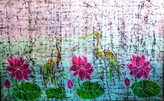 Quadro em seda c/ 164x103