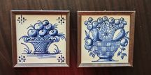 Azulejos das Caldas da Rainha emoldurados