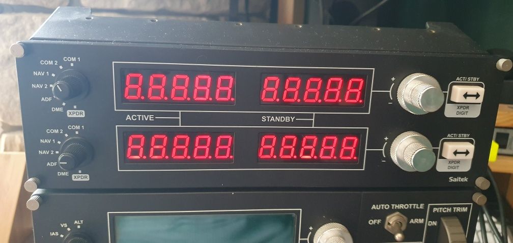 Symulator saitek logitech- tylkko quadrant x2