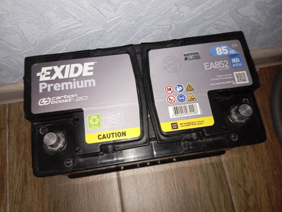 Exide Premium 85Ah 12V 800A акумулятор АКБ