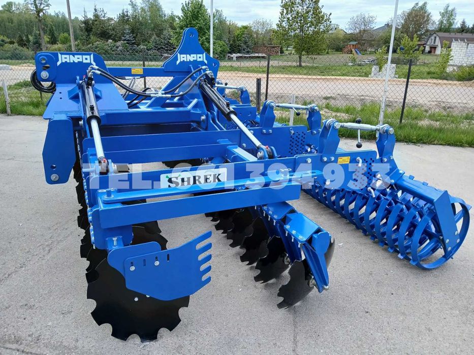 brona talerzowa hydrauliczna JANPOL SHREK 4m/5m 560 talerz daszek 600