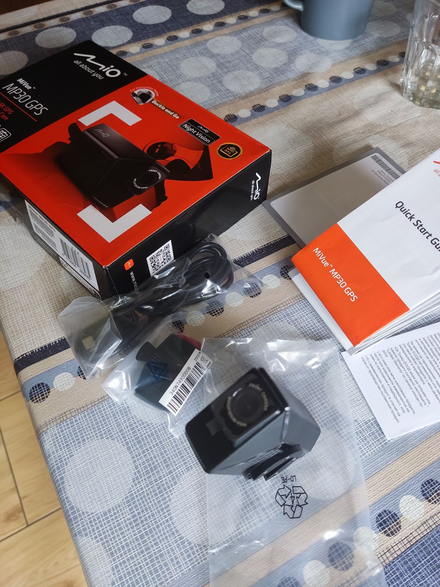 Kamera motocyklowa na kask Mio Mp30 gps