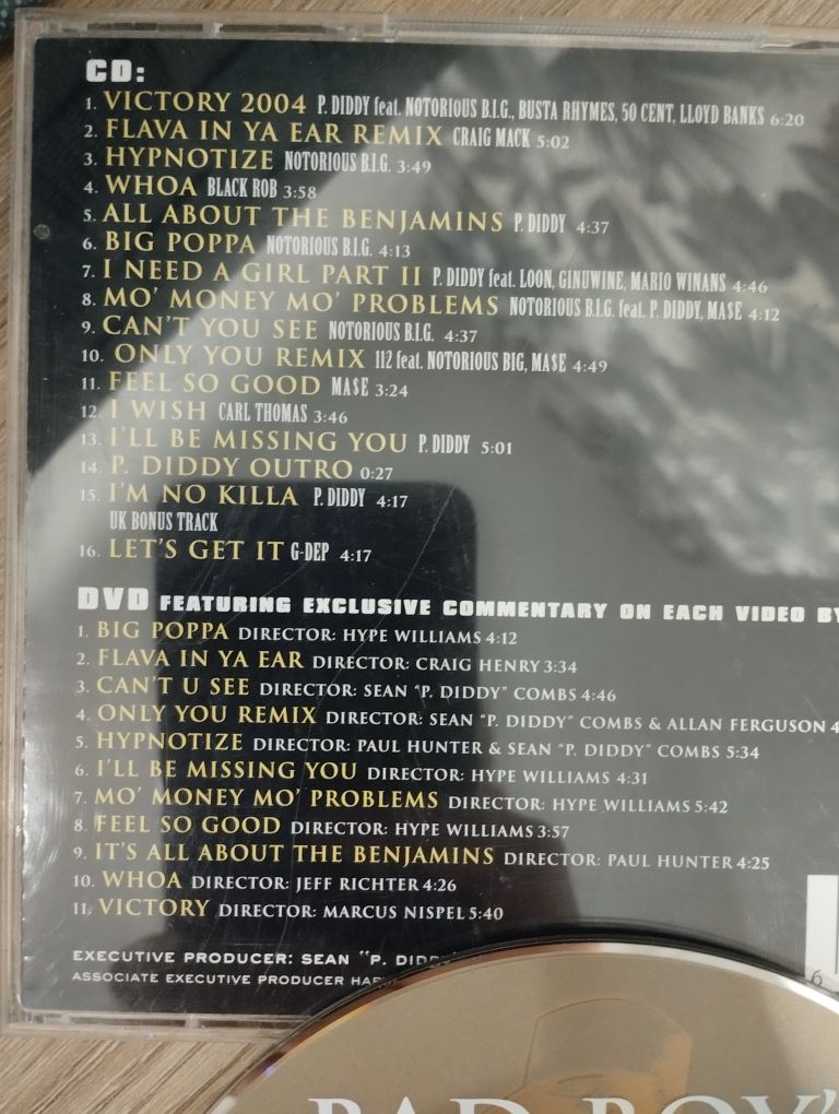 Bad boy's 10th anniversary... the hits CD + dvd

+ Singiel tribute to