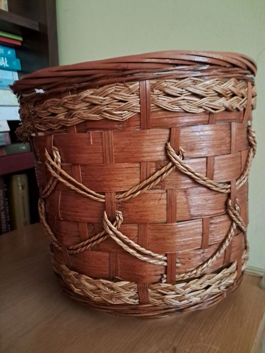 Ratanowe osłonki doniczki rattanowe duże