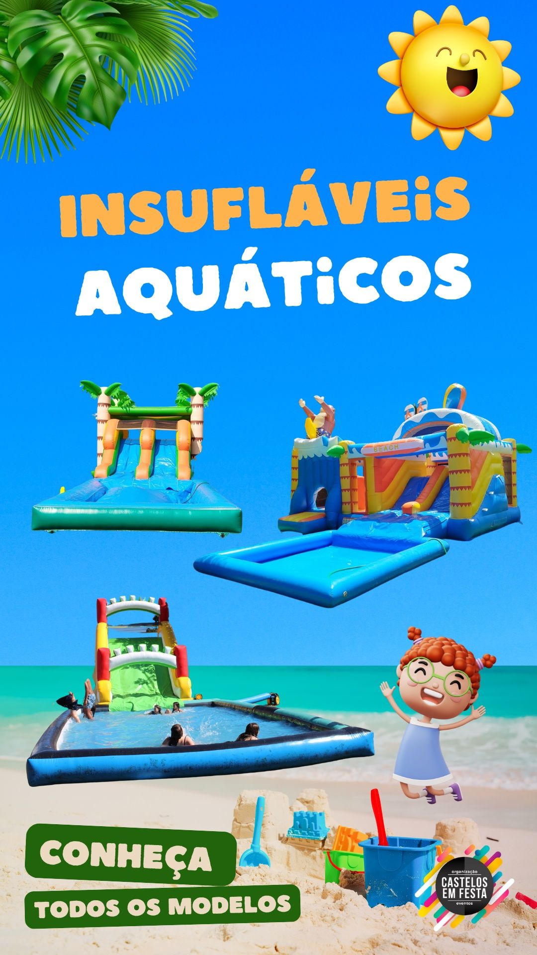 Insufláveis e equipamentos para eventos