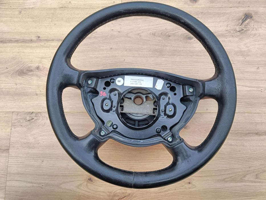 MERCEDES W211 KIEROWNICA CZARNA SKÓRZANA