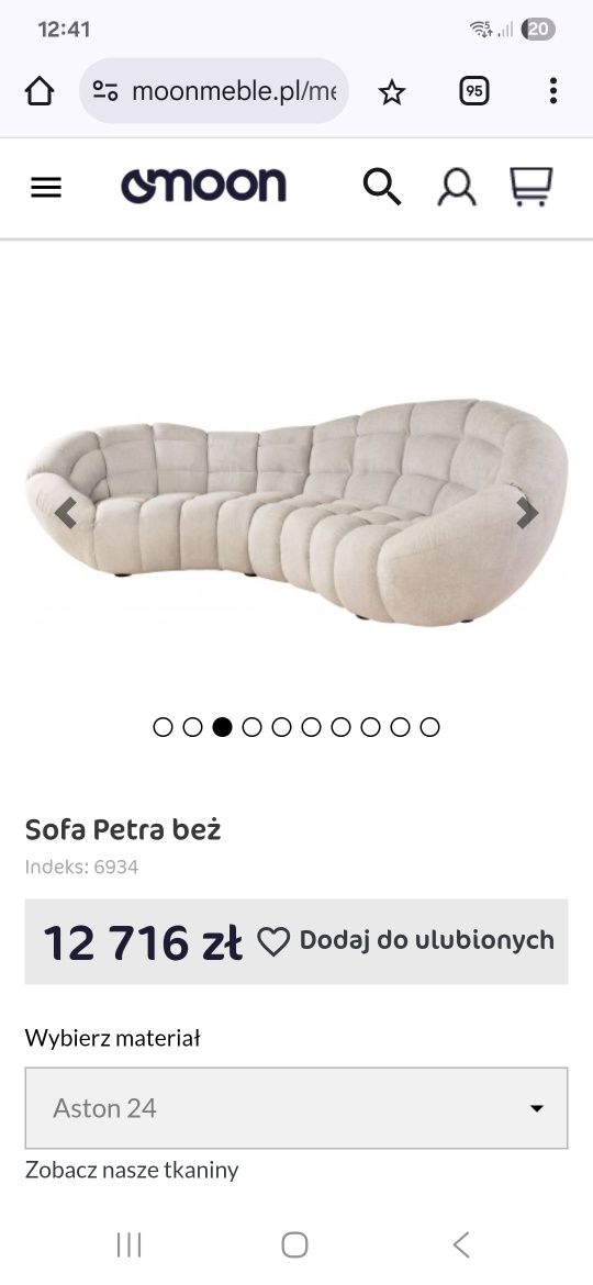 Sofa owalna luksusowa kolor wina stan idealny REZERWACJA do3.08