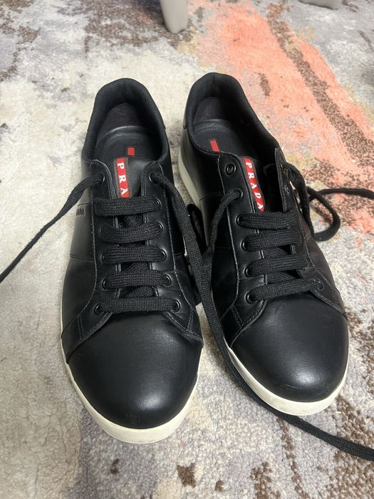 кеды Prada Vitello plume