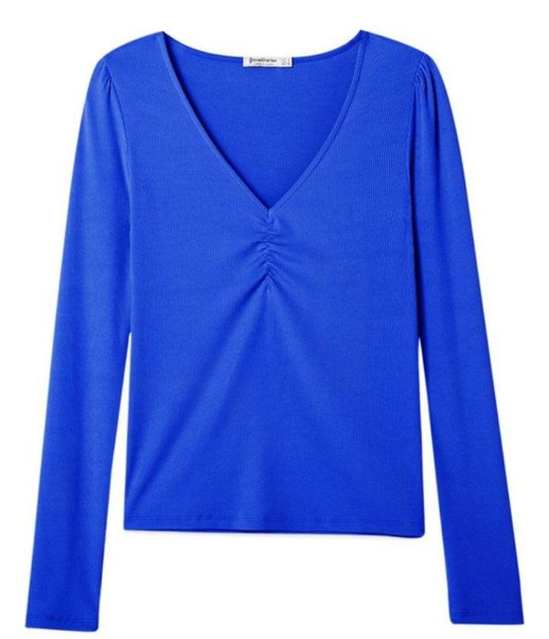 Лонгслив в рубчик від Stradivarius