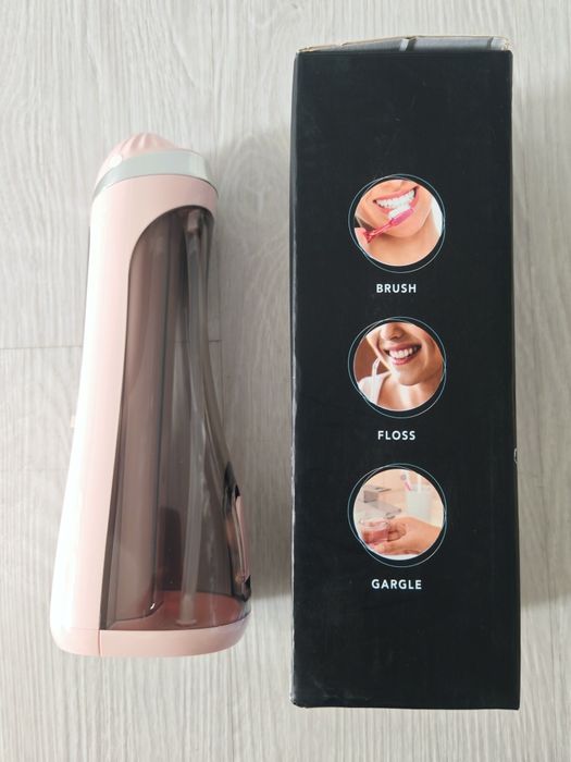 Nowy Irygator do zębów róż przenośny 4 końcówki bezprzewodowy 200ml US