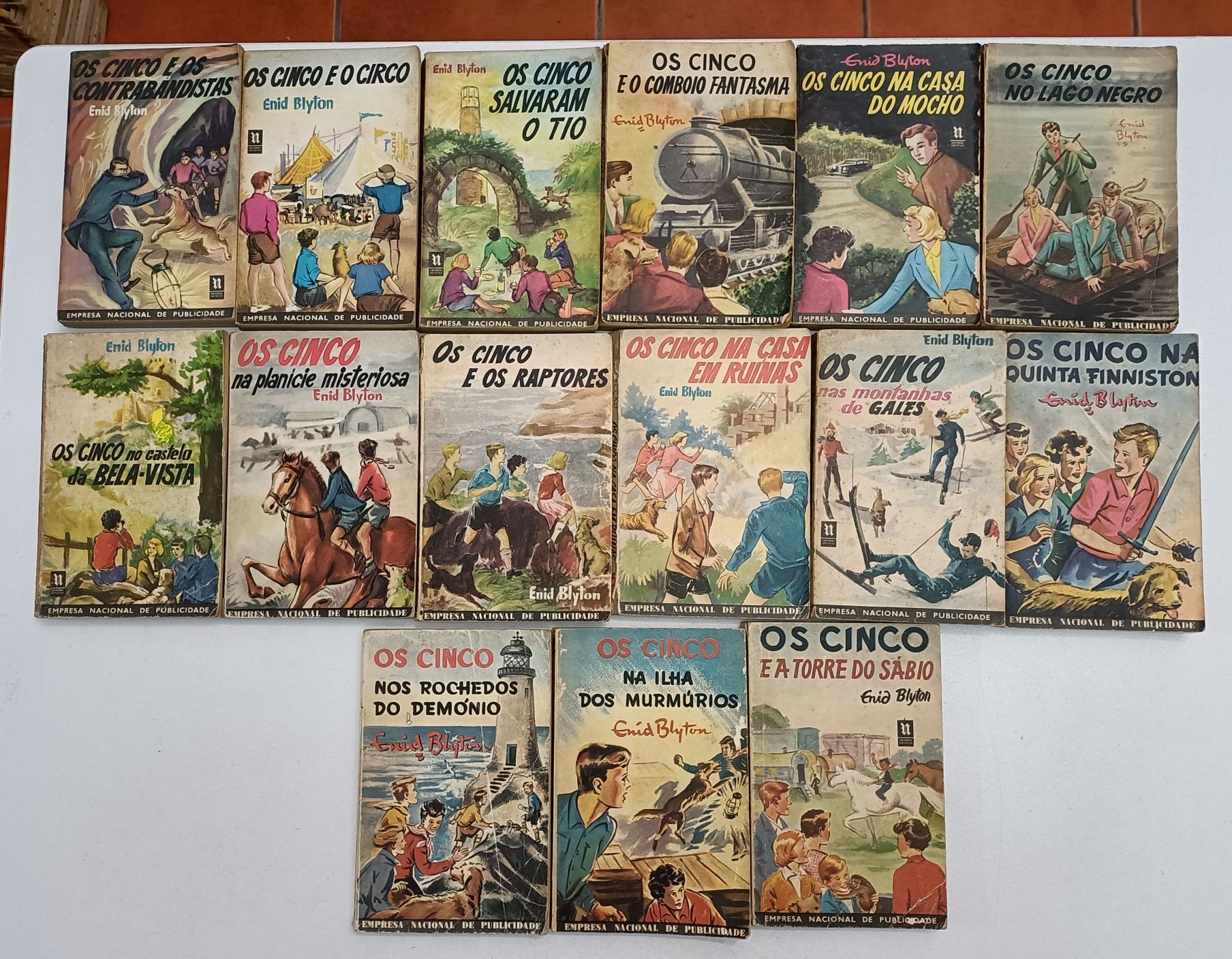 135 Livros Enid Blyton, Os Sete, Uma Aventura, e outros...