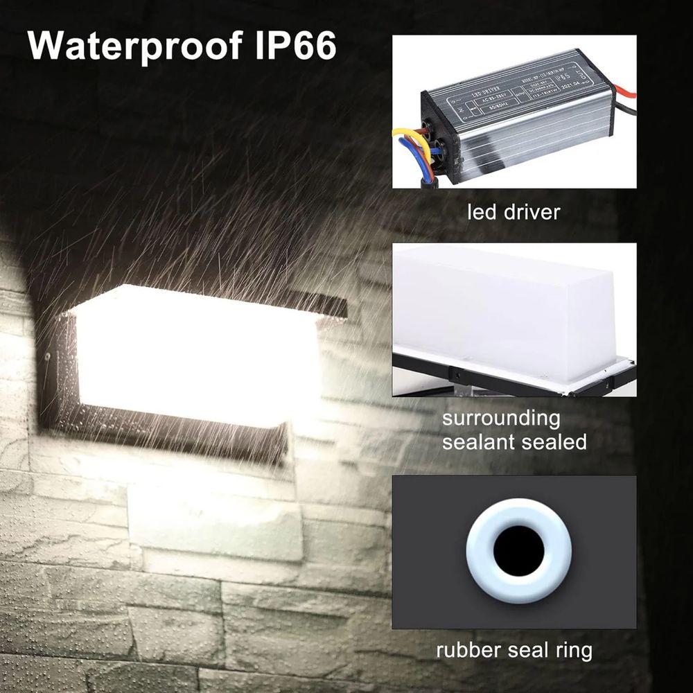 Kinkiet Zewnętrzny 18 W IP66 Wodoodporna Lampa Zewnętrzna