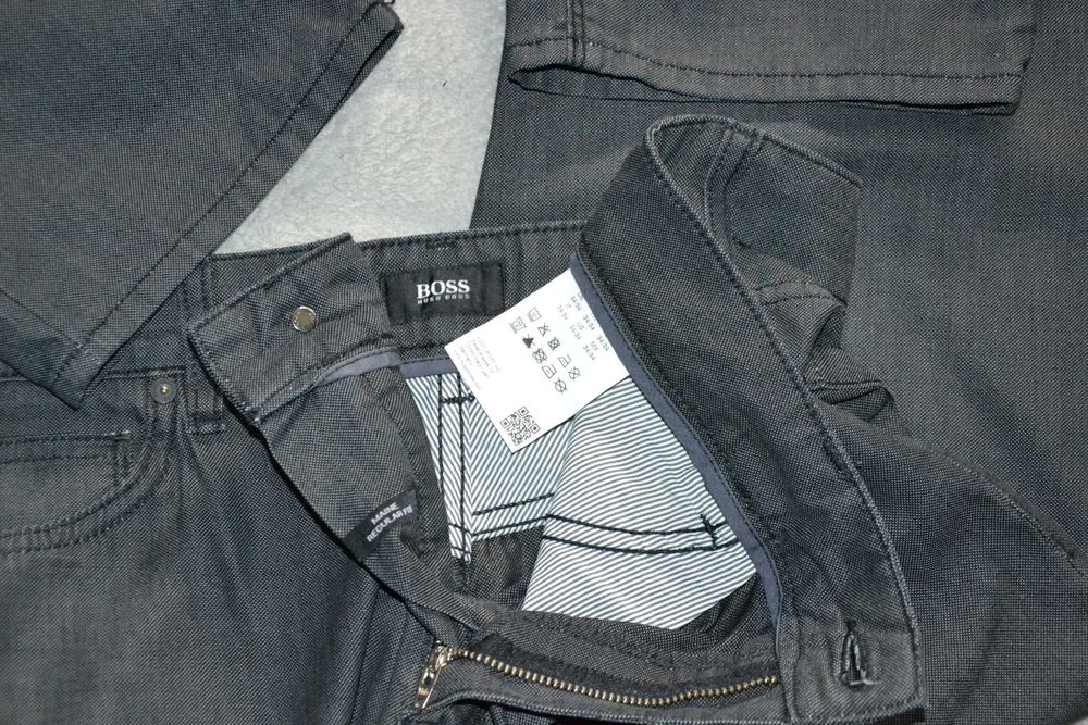 HUGO BOSS Maine3-10 Regular Spodnie Męskie 34/34 Super Stan Bawełna