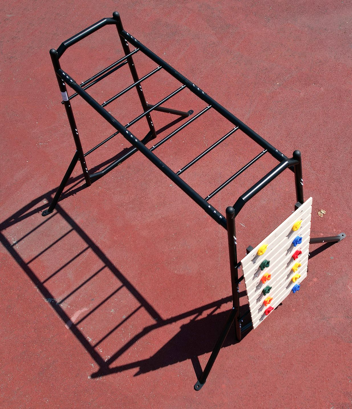 siłownia ogrodowa Monkey bar + ścianka wspinaczkowa