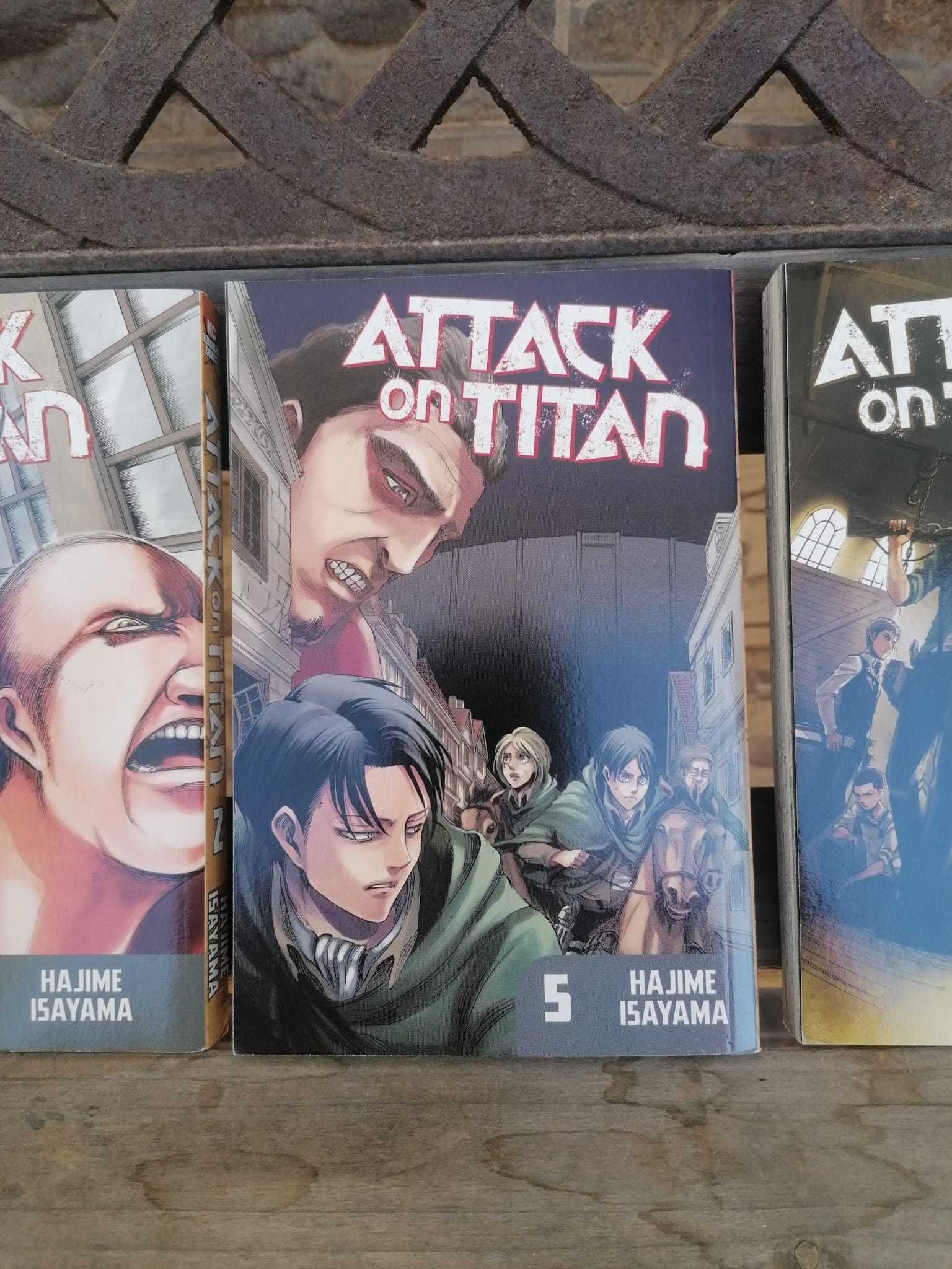 Attack on Titan/Shingeki no Kyojin - Volumes 1, 2, 5, 13 e 14 (inglês)