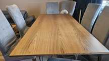 STÓŁ BIANCO 180x90 Stal + Drewno VINOTTI nowoczesny +8 krzeseł bakkely