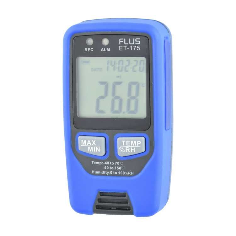 Rejestrator temperatury i wilgotności termohigrometr FLUS ET-175
