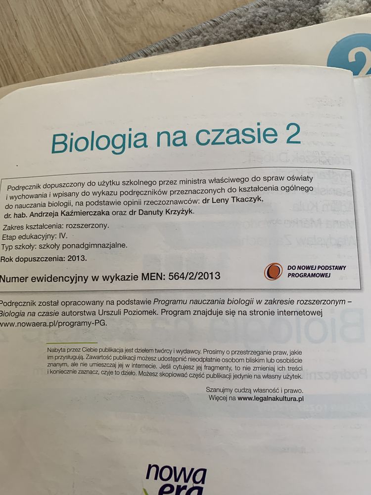 podręcznik biologia na czasie 2