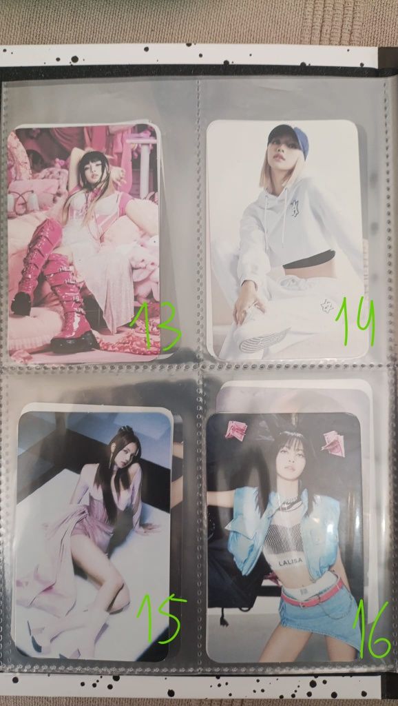 Cartas de Lisa de Black Pink