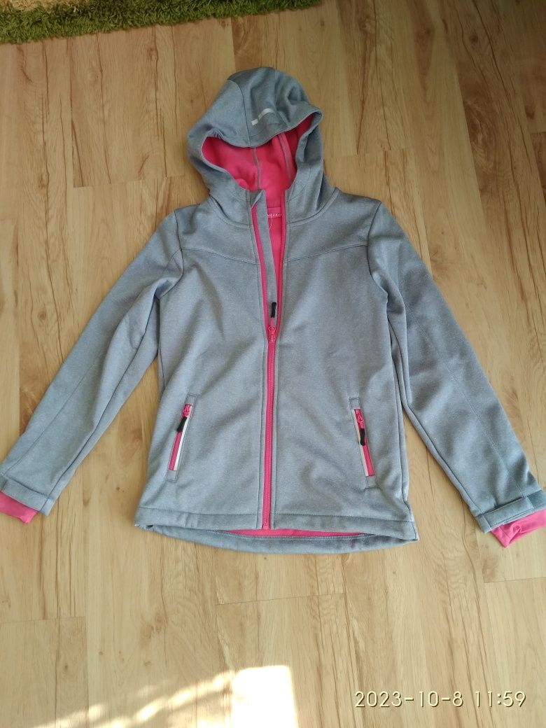 Nowa kurtka,bluza dziewczęca soft Shell rozm.134-140