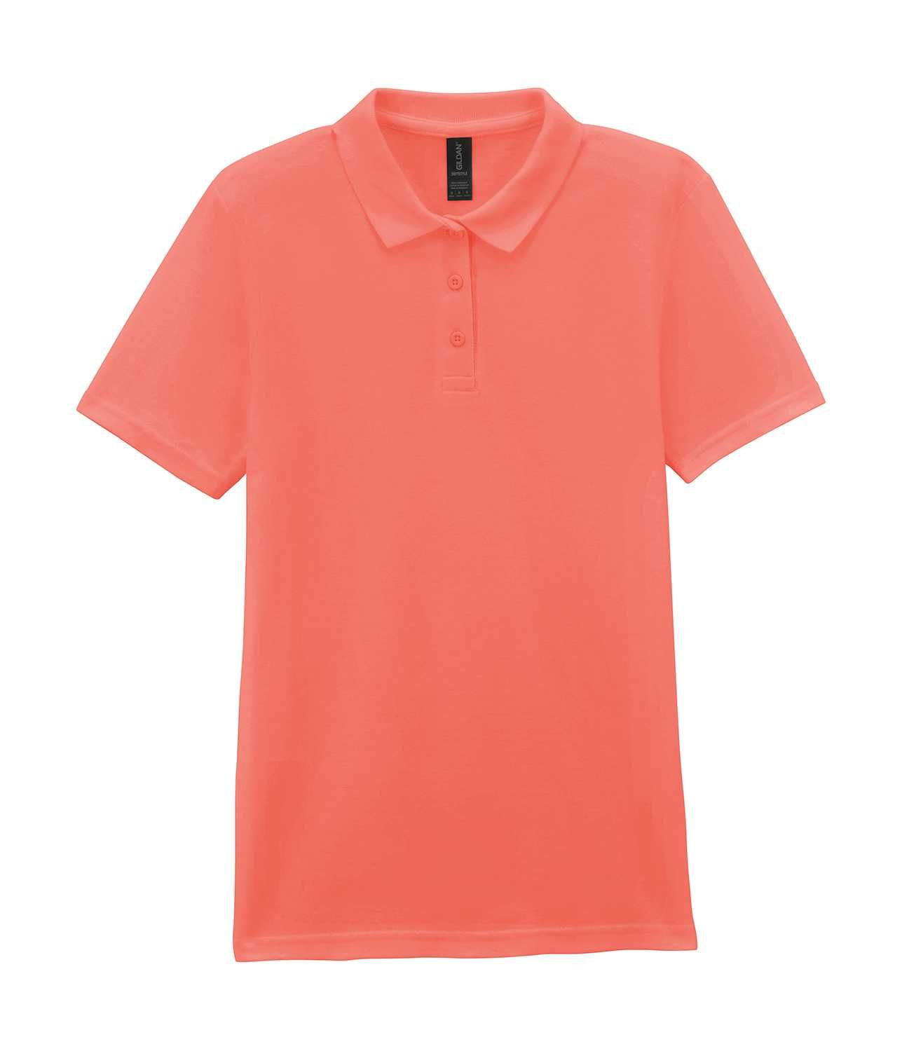 Koszulka polo męska GILDAN Softstyle Double Pique Bright Salmon M