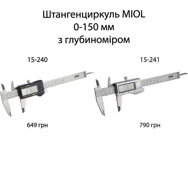 Штангенциркуль (з електронним відліком) MIOL 15-241 електронний