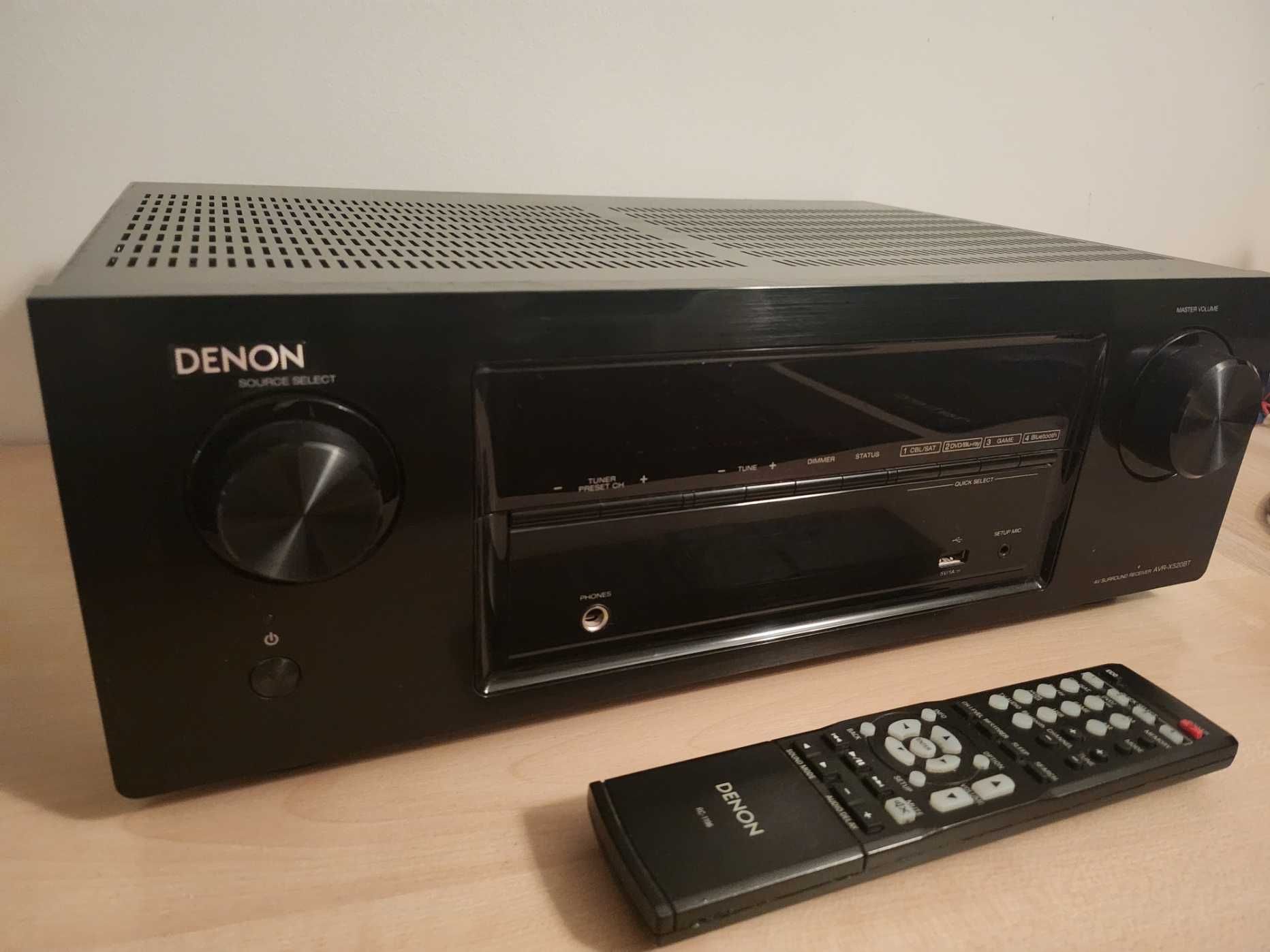 Denon Amplituner wzmacniacz kino domowe 5.1 4k Bluetooth AVR-X520BT