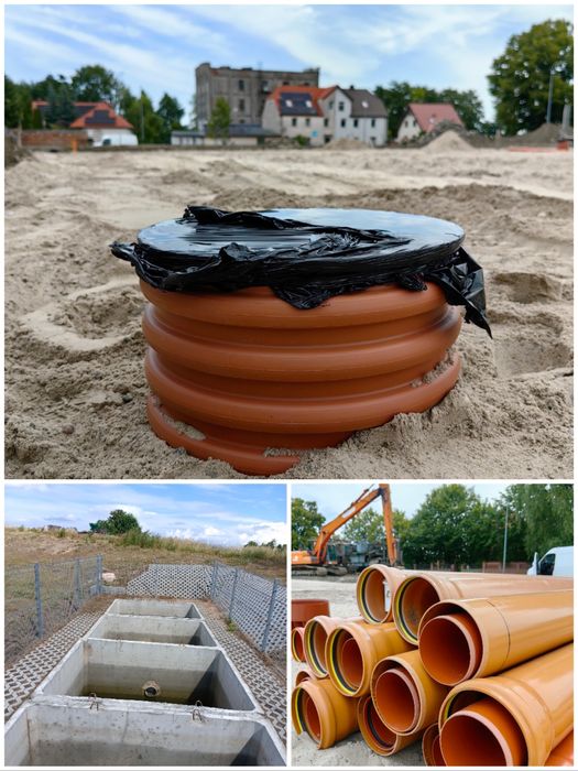 Hydraulik: przyłącza wodociagowe, kanalizacyjne, rozbudowa, sieci.