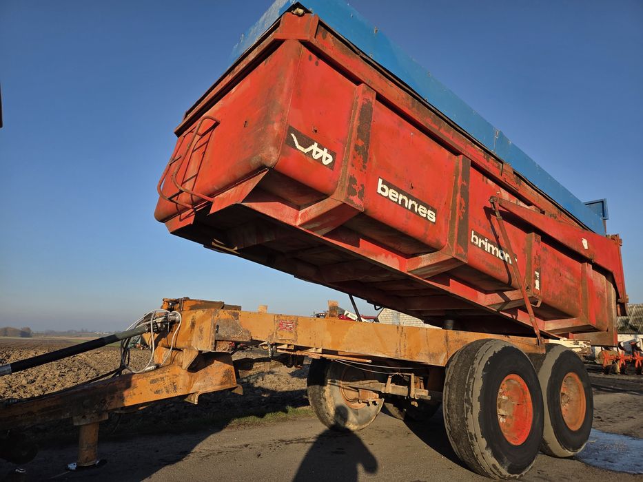 Przyczepa budowlana skorupowa lambert 12, 14 ton brimont