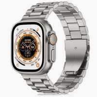 Metalowy pasek kompatybilny z Apple Watch 49 mm, szerokość 24 mm