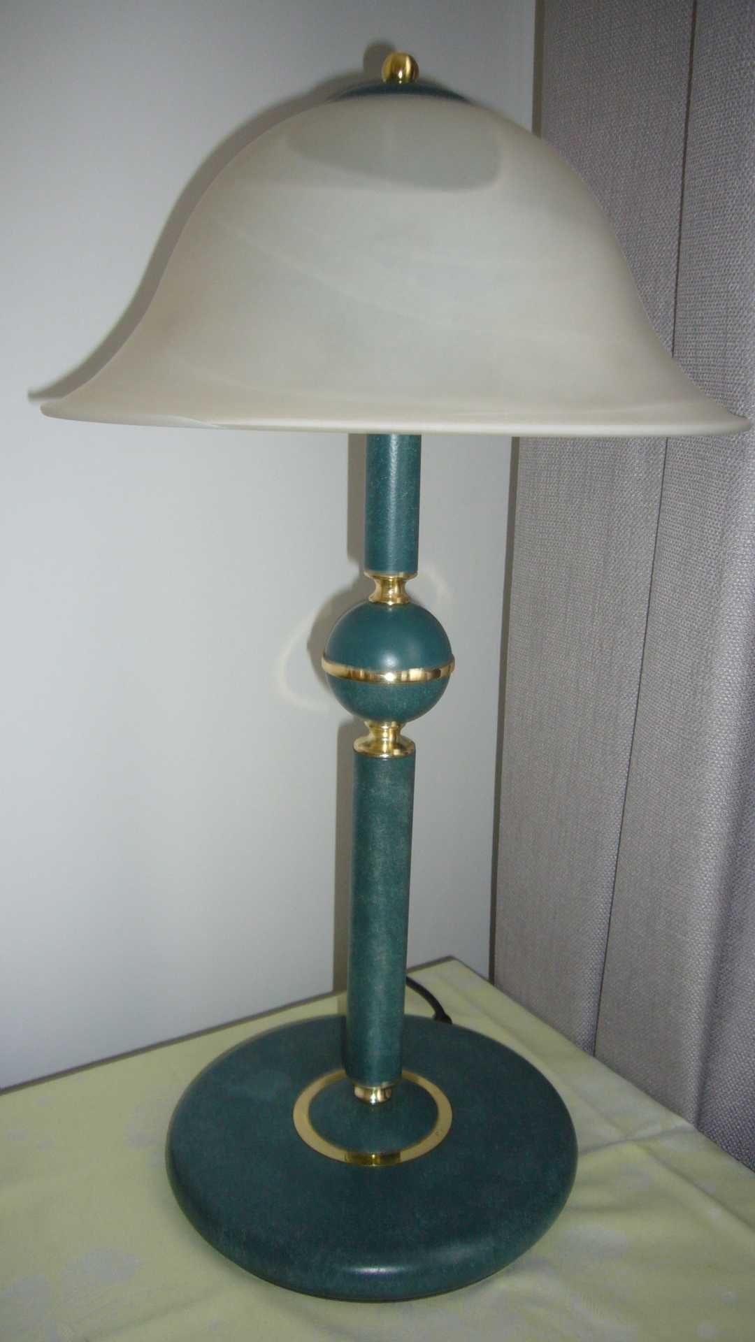 Lampa turkusowa vintage