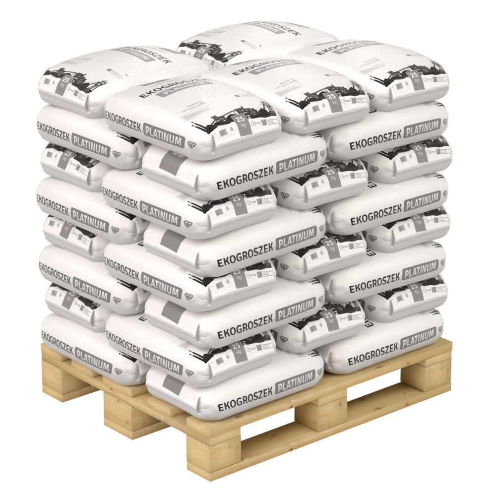 Ekogroszek Platinum® 29 MJ. Węgiel Groszek 5-25 mm. Popiół 1,75%