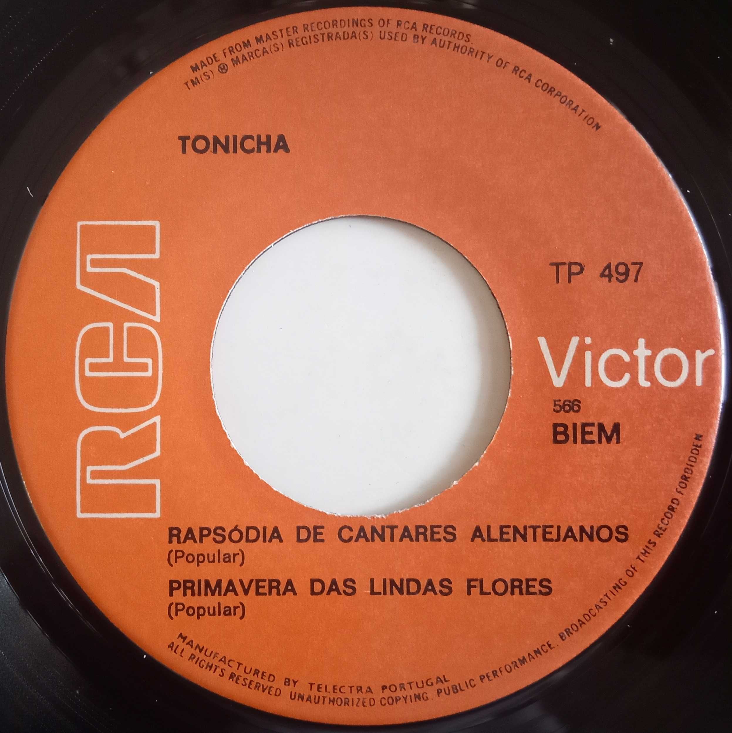 Tonicha	- - - - -	Modas do Alentejo	- - - - -	EP