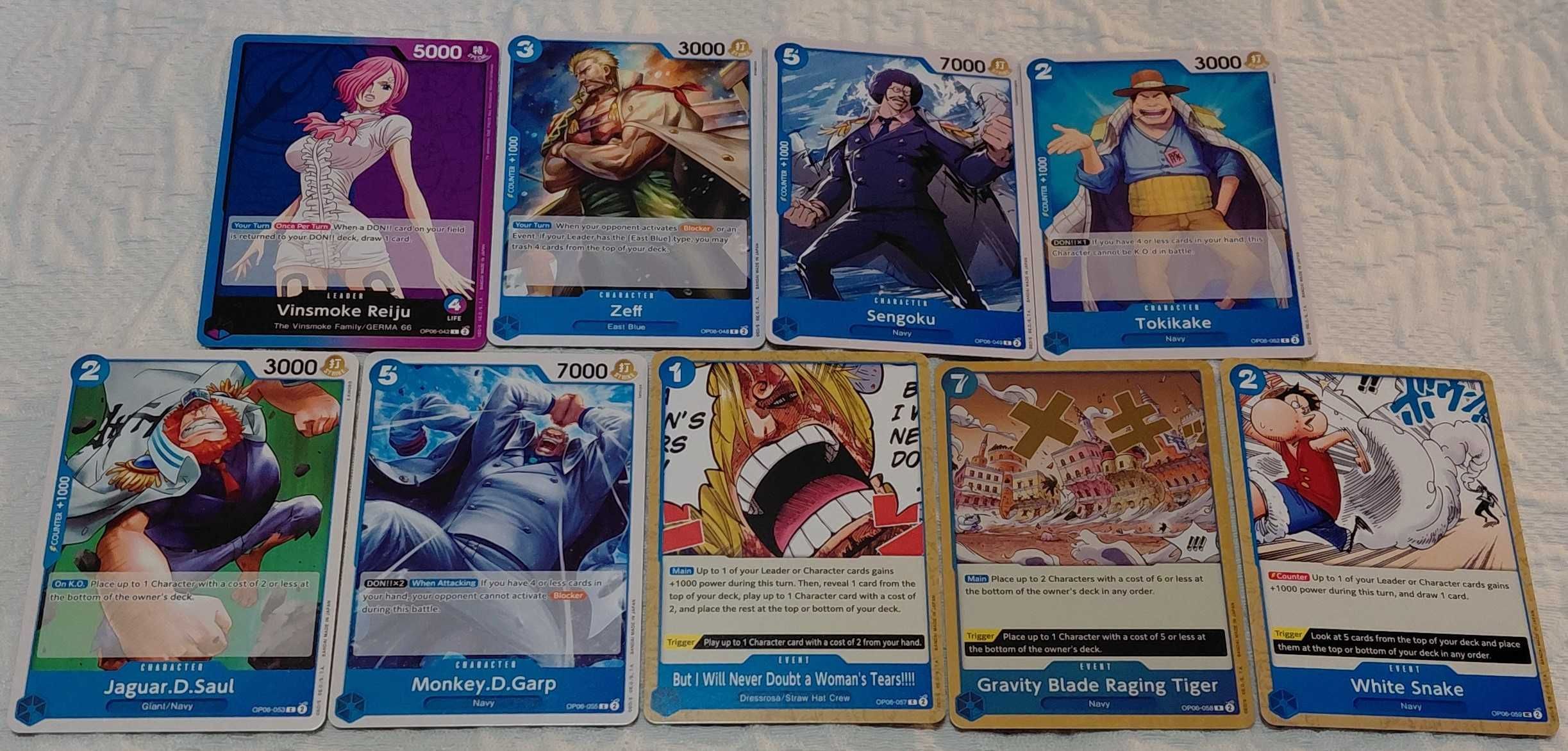 lote de 226 cartas one piece tcg OP06