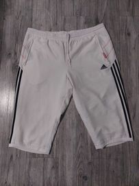 Biale spodenki 3/4 Adidas