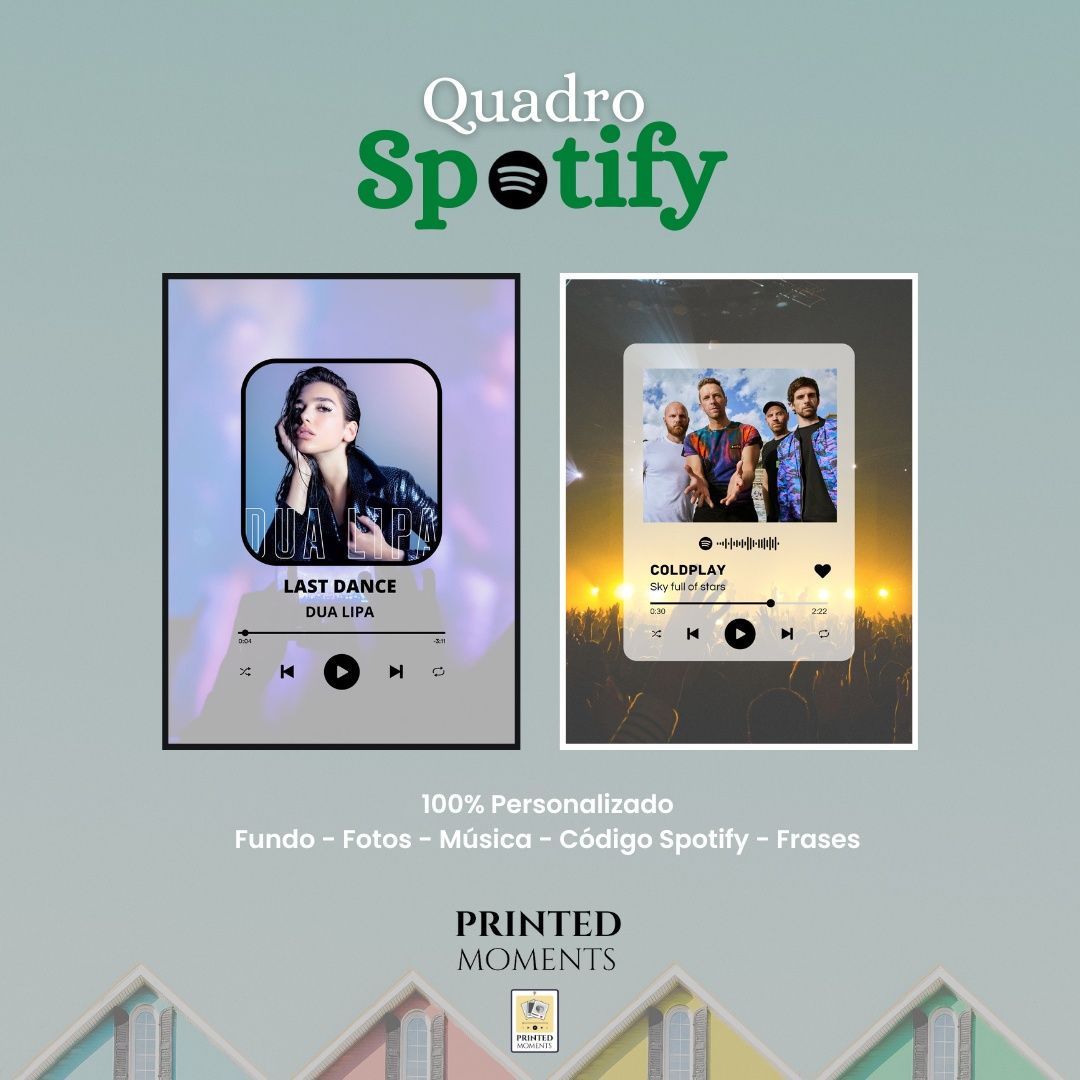 Placa Spotify + led + mapa das estrelas (presente natal)