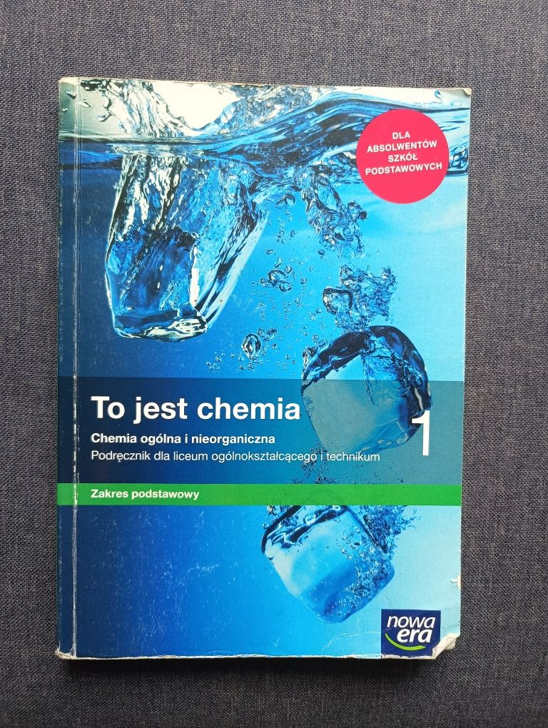 TO JEST CHEMIA podręcznik 1 zakres podstawowy.